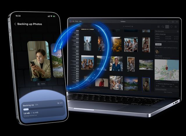 Backing up photos from iPhone to PC