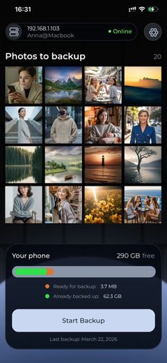 TonfotosSync App Screenshot